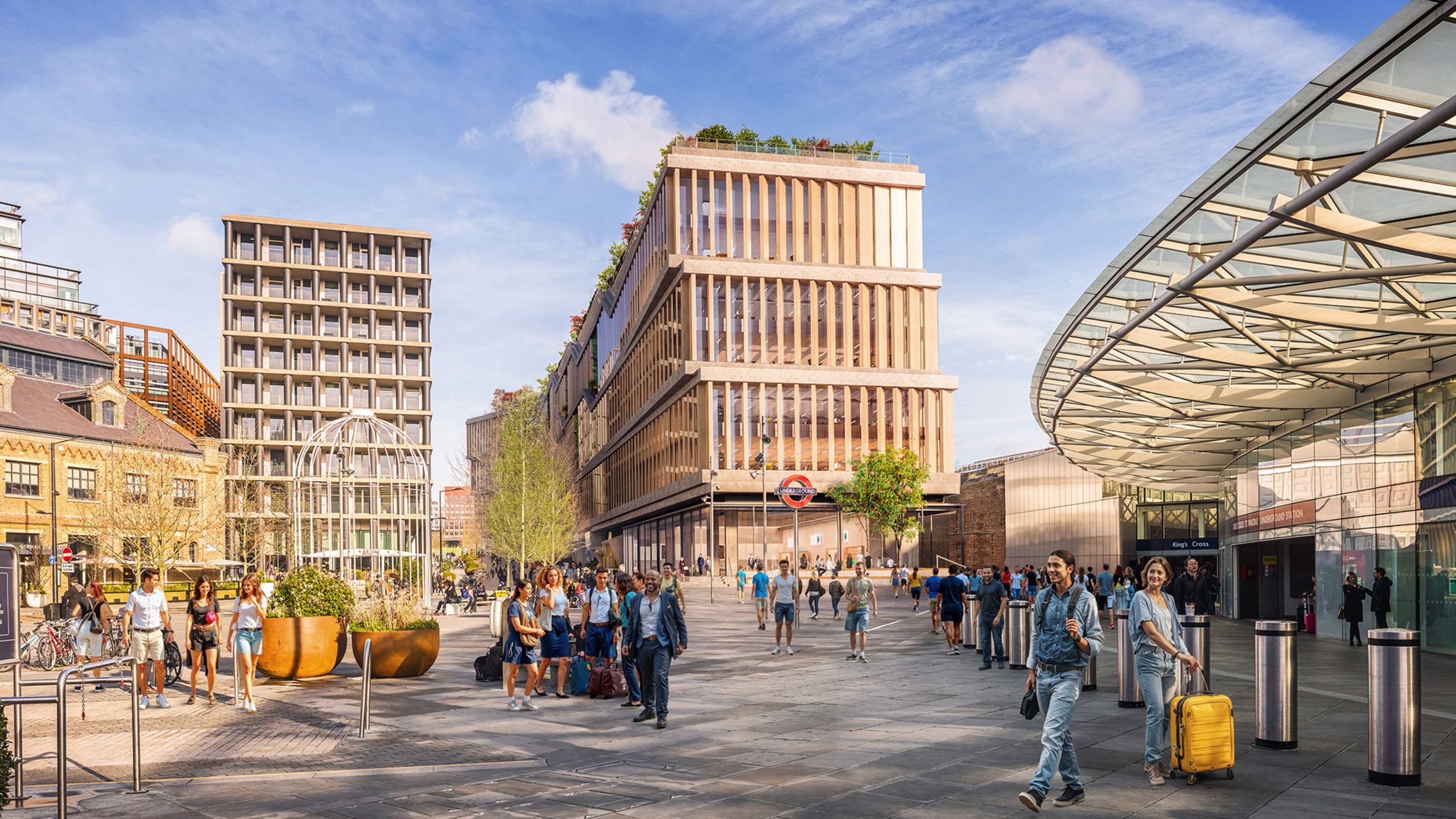 Shot of Google building from King's Cross