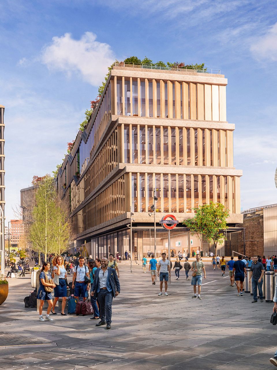 Shot of Google building from King's Cross