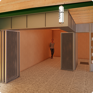 Open Front stall