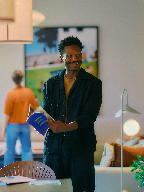 Man with book